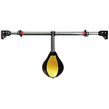 Imagem de Sacos De Velocidade Portáteis Para Boxe, Sacos De Boxe De Porta/moldura De Porta, Bolas Reflexivas De Couro Para Adultos, Crianças, Adolescentes, Pequenos, Flexíveis, Pêra, Brinquedos Para Aliviar