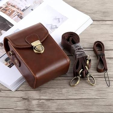 Imagem de Camera Accessories Câmara de corpo inteiro Fivela de fivela PU PU Caixa de couro Saco com alça de mão e alça de pescoço para for Canon G7X II / G9X Mark II, Sony RX100 / M2