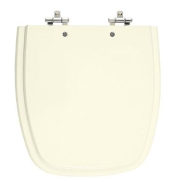 Imagem de Assento Sanitário Versato/Fit Pergamon (Bege Claro) Tampa para Vaso Celite em Madeira Laqueada