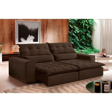 Imagem de Sofá Retrátil e Reclinável Orion 2,90m 05 Lugares Mola Ensacada TXR