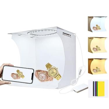 Imagem de Mini Estúdio Fotográfico Pop-Up 24x24cm 06 Cores Bivolt - Sunsky