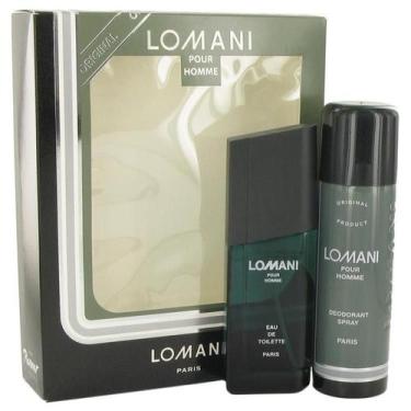 Imagem de Perfume Masculino Cx. Presente Lomani 100 Ml Eau De Toilette + 200 Ml
