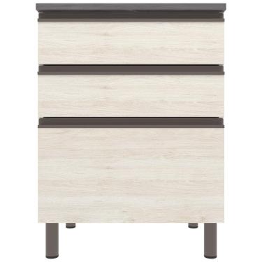 Imagem de Balcão Bartira Cristal MDP 15mm com 3 Gavetas - 60cm de largura