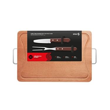 Imagem de Kit Churrasco 3 Peças Eucalipto, Stolf