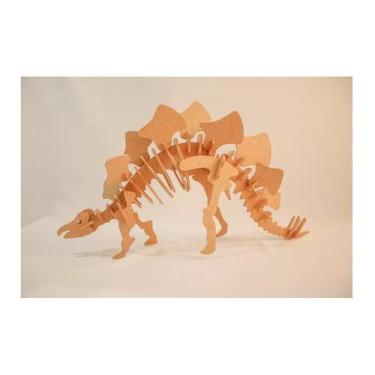 Imagem de Quebra-Cabeça 3D Estegossauro 44 Peças - Dinobrinque