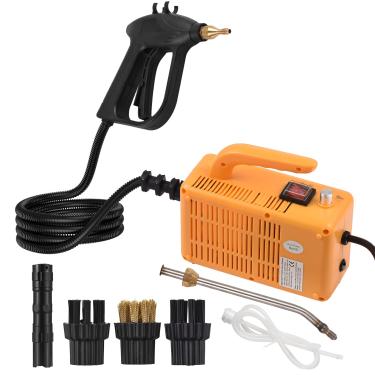Imagem de burko Máquina de limpeza a vapor portátil de alta temperatura pressurizada de alta temperatura 2600 w com cabeças de escova de tubo de extensão para carro de banheiro de cozinha
