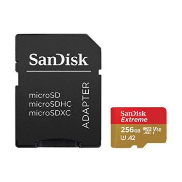 Imagem de Cartão MicroSDXC SanDisk 256Gb Extreme UHS-I A2 com Adaptador SD