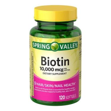 Imagem de Biotina 10.000Mcg Spring Valley - 120 Capsulas - Formulab