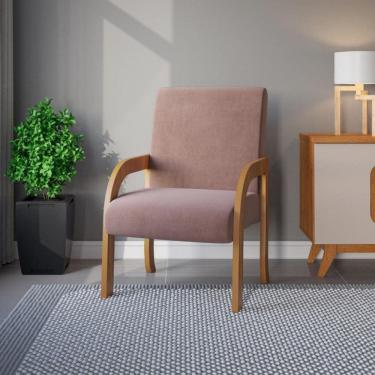 Imagem de Poltrona 59cm Veludo Ravena Viero Móveis