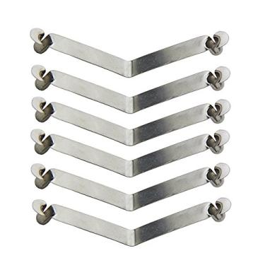 Imagem de 50 peças clipes de botão duplo clipe de mola clipe de mola clipes de poste de barraca //225 (cor: pino duplo de 5 mm)