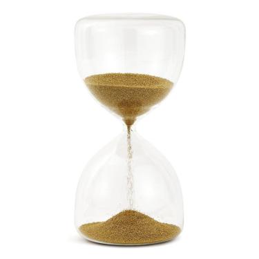 Imagem de Ampulheta Decorativa em Vidro Areia Dourada 19cm 18311 Mart