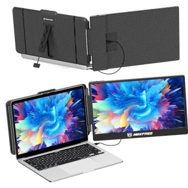 Imagem de Maxfree Extensor de tela para laptop, extensor de tela dupla Plug & Play, monitor portátil FHD 1080p para laptops de 13 a 17 polegadas, compatível com macOS/Windows/Dex/Android/Switch/PS5