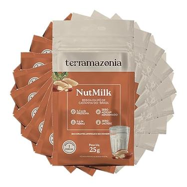 Imagem de Bebida Vegetal de Castanha do Pará em Pó NutMilk 25g Terramazônia 10 Sachês