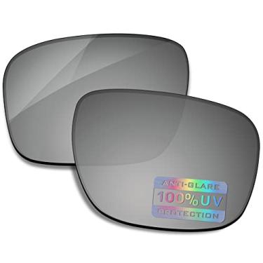 Imagem de Bowyer Lentes de reposição polarizadas para óculos de sol Oakley Turbine OO9263 - Espelho de titânio