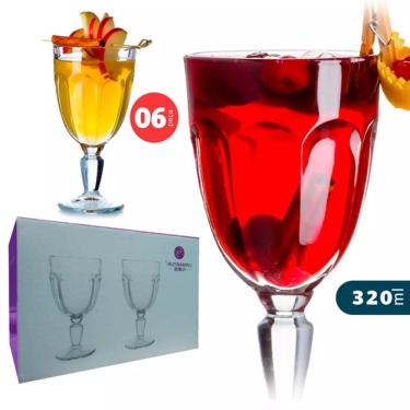 Imagem de Taça De Vinho Água Em Vidro 320 Ml 6 Peças D1170