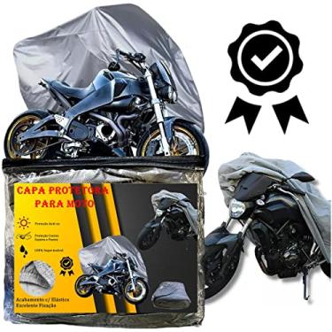 Imagem de Capa Para Cobrir Moto Protetora Forrada 100% Impermeável Anti-uv Não Risca Texturizada (FAN 160 CC)