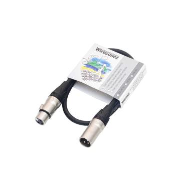 Imagem de Cabo De Microfone Pro Balanceado Emborrachado Xlr Xlr 0,40 Cm Mpbe-0,40 Wireconex [F108]