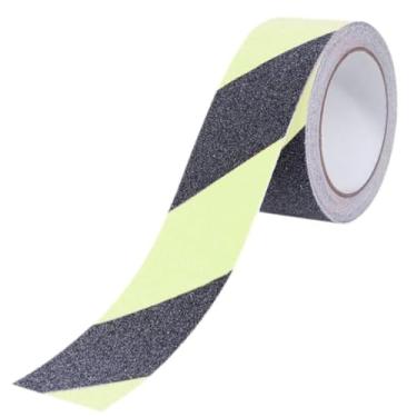 Imagem de Fita Antiderrapante Faixa Refletiva 5 Metros Fluorescente Chao Escada Degraus Antiqueda Segurança Meio Fio Evita Acidentes