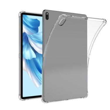 Imagem de Zrengp Capa transparente à prova de choque para Huawei Matebook E Go 31.4 cm GK-W56 GK-E58 GK-W76 (versão 2022), capa traseira ultrafina e leve de TPU (poliuretano termoplástico) macio e transparente