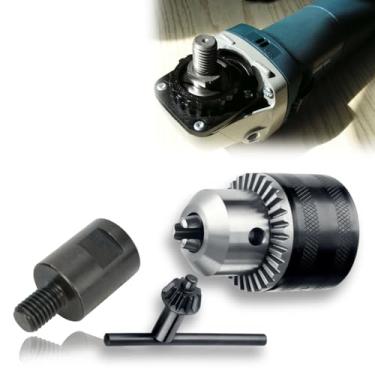 Imagem de Kit Parafuso Conector Mandril Conversor Adaptador de Rosca M14 pra 1/2Pol 20unf pra Esmerilhadeira Lixadeira Angular Rebarbadora Polimento Arbor Acessório de Conexão + Mandril com Chave