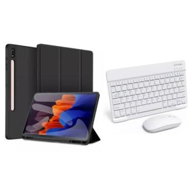 Imagem de Capa Com Teclado E Mouse Bluetooth P/ Tablet Sm S8 Ultra X900 X906 14.