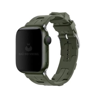 Imagem de Pulseira Fecho Single Tour Silicone Compatível com Apple Watch - Baú d