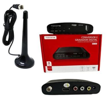 Imagem de Conversor Digital Para Tv E Antena Interna C/imã E Cabo De 3 Metros - 