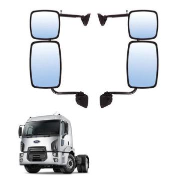 Imagem de Conjunto Retrovisor Completo Ford Cargo 2016 2017 Par LD LE - Globo