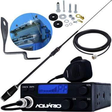 Imagem de Rádio Px 40 Canais Antena Argentina Black Viúva Negra Cabo 5,5m Suport