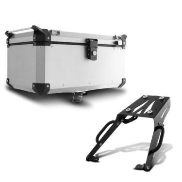 Imagem de Baú Moto Alumínio Top Case 56 Litros + Bagageiro BMW GS 1200 Adventure
