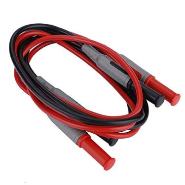 Imagem de Conjunto de Cabo de Teste de Plugue Banana de 4mm Com Clipe de Crocodilo de Segurança, Caneta Multímetro, Sondas Douradas para Multímetro Digital Universal Jack Padrão