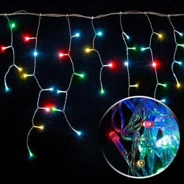 Imagem de Cascata Pisca-pisca 200lamp Led Color 8f 220v