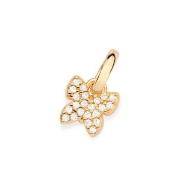 Imagem de Pingente banhado ouro 3x 24k 18k e 22k feminino borboleta cravejado zi