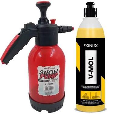Imagem de Kit pulverizador 2l snow pump sigma + shampoo vmol vonixx - marca, Sem
