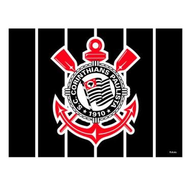 Imagem de Painel Corinthians TNT Decoração festa GIGANTE 1,40m - festcolor