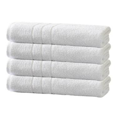 Imagem de Kit 04 Toalhas de Banho Hotel Profissional Teka Roma 440g