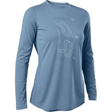 Imagem de Camisa Fox Feminina Ranger Drirelease Ls Azul P