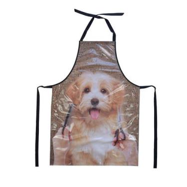 Imagem de Avental Para Petshop Impermeável Dog Marrom - Recanto Da Costura