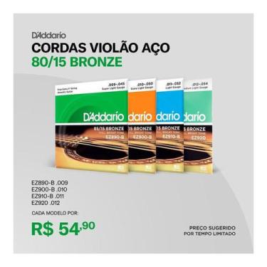 Imagem de Encordoamento d addario violao aco ez900-b+pl010 - D'ADDARIO