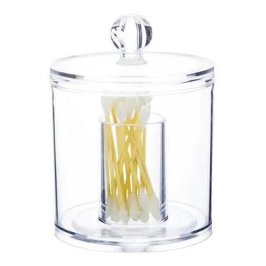 Imagem de Porta Algodão E Cotonete Acrílico Redondo - Lyor