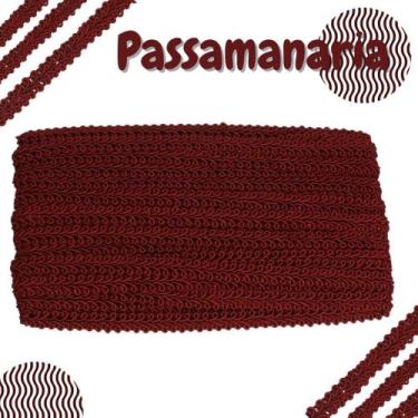 Imagem de Passamanaria  - Fita Galão - Rolo C/ 20 Metros Vinho Claro - Nº: 520 -