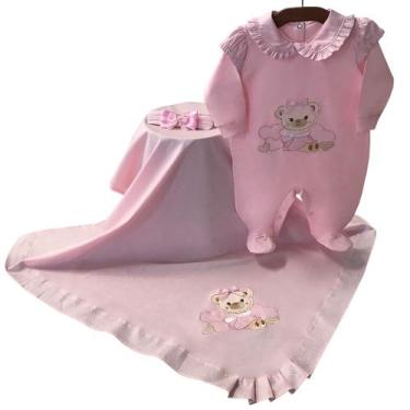 Imagem de Saída de Maternidade Menina Bear Love 03 Peças - Amora Baby Enxovais ,