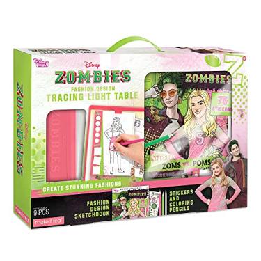 Imagem de Make It Real - Disney Zombies Fashion Design Light Table - Fashion Design Tracing Light Box or Kids - Includes Tracing Light Table, 3 Colored Pencils, Tracing Pages, Sketchbook, & Stickers
