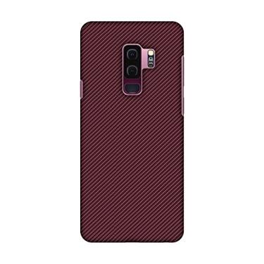 Imagem de Amzer Capa traseira rígida de encaixe slim fit com cabo USB tipo C e kit de limpeza de tela para Samsung Galaxy S9 Plus - Tawny Port Texture HD Color, capa traseira ultra leve