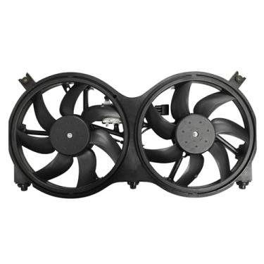 Imagem de PartsFlow Ventilador de resfriamento de radiador e condensador com módulo de controle para Infiniti Jx35 2013 2014 2015 2016 2017 2018 Nissan Pathfinder para 2014 2015 2016 2017 2018 2019 Infiniti