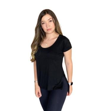 Imagem de Blusa Long Line Com Manga sobre legging - Tapa Bumbum - JinkingStore, 