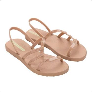 Imagem de Sandália Feminina Rasteira Ipanema Sempre Nova Nude, Nude, Amarelo, 36