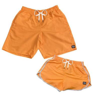 Imagem de Kit Short Neon Casal Mozão Namorados Ele E Ela Moda Praia - MP MODA MA