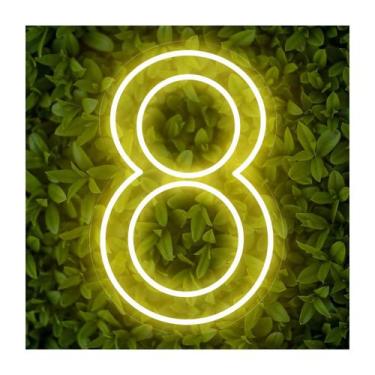 Imagem de Luminoso Numero Neon Led 50 Cm Festa De 0 A 9 - Art Studio Design, 8, 
