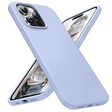 Imagem de DTTO Capa para iPhone 14 Pro, capa protetora fina de silicone líquido à prova de choque [proteção aprimorada para câmera e tela] com almofada de grade favo de mel para iPhone 14 Pro 6,1 polegadas 2022, azul claro